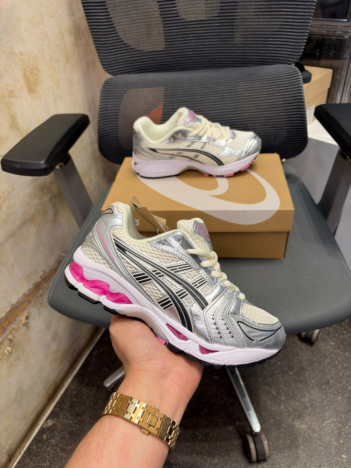 ASICS GEL KAYANO 14 CREAM SWEET PINK