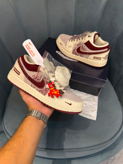AIR JORDANS LOW x SUPREME "YEAR OF HORSE'