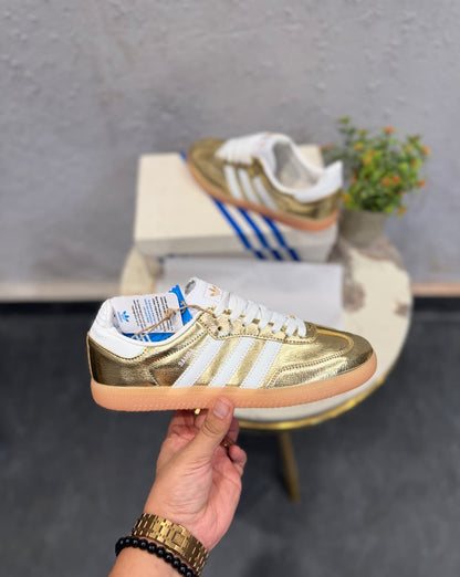 ADIDAS ORIGINALS SAMBA GOLDEN WHITE