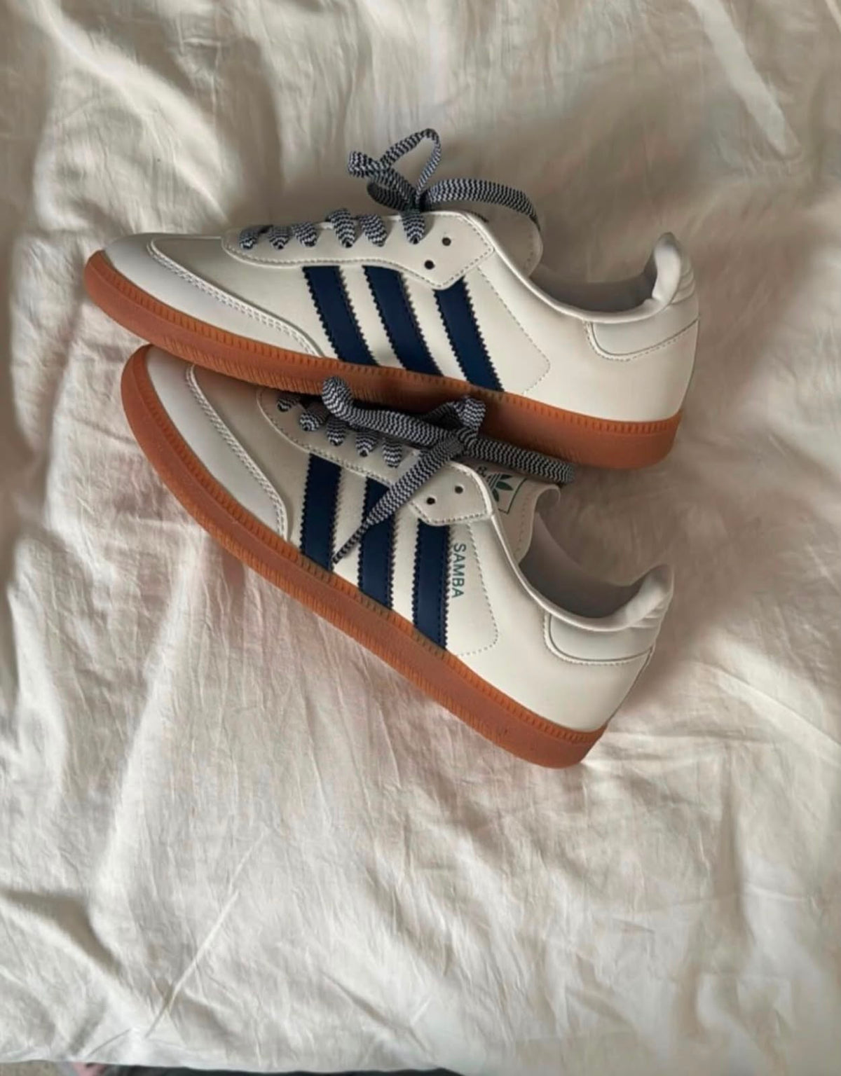 ADIDAS SAMBA OG OF WHITE DARK BLUE