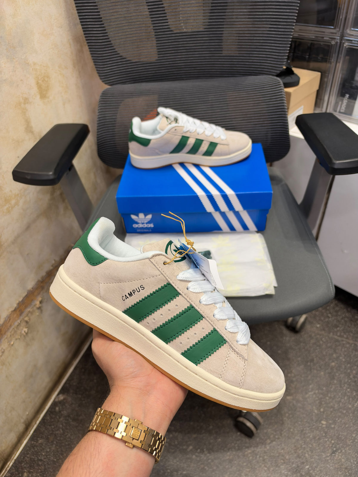 ADIDAS CAMPUS 00s BEIGE GREY GREEN