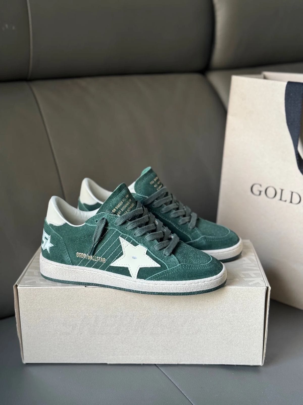 ADIDAS GOLDEN GOOSE BALL STAR GREEN SPEAKERS