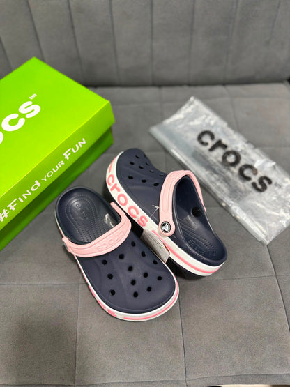 CROCS BAYABAND NAVY PINK