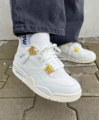 NIKE AIR JORDAN 4 RETRO METALLIC GOLD