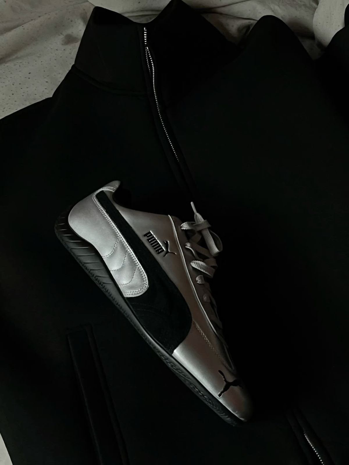 PUMA SPEED CAT FULL METALLIC SILVER