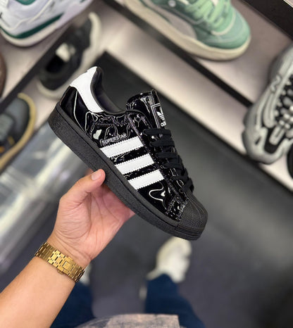 ADIDAS ORIGINALS SUPERSTAR ATMOS BLACK PATENT